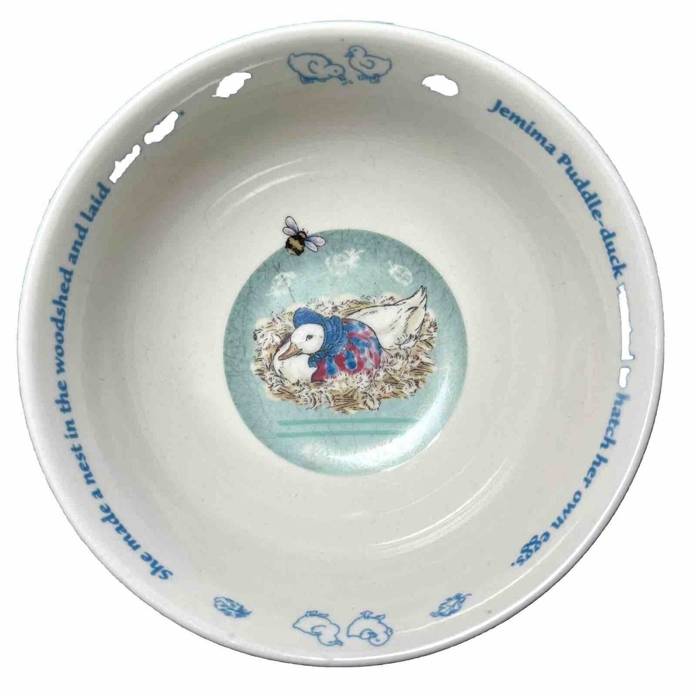 Wedgewood Jemima Puddle Duck Peter Rabbit Bowl 2003
